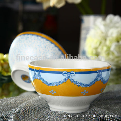 5.5 Inches Elegant Style New Bone China Ceramic Noodle Bowl